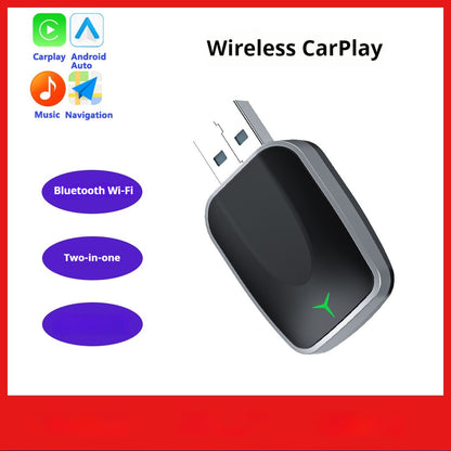 Trådlös CarPlay-box – Fordonsmonterad USB-A-anslutningsadapter