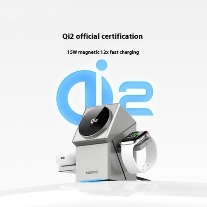 Qi2 Magnetisk Roterande Trådlös Laddare med Touch – Snabb Trådlös Laddning