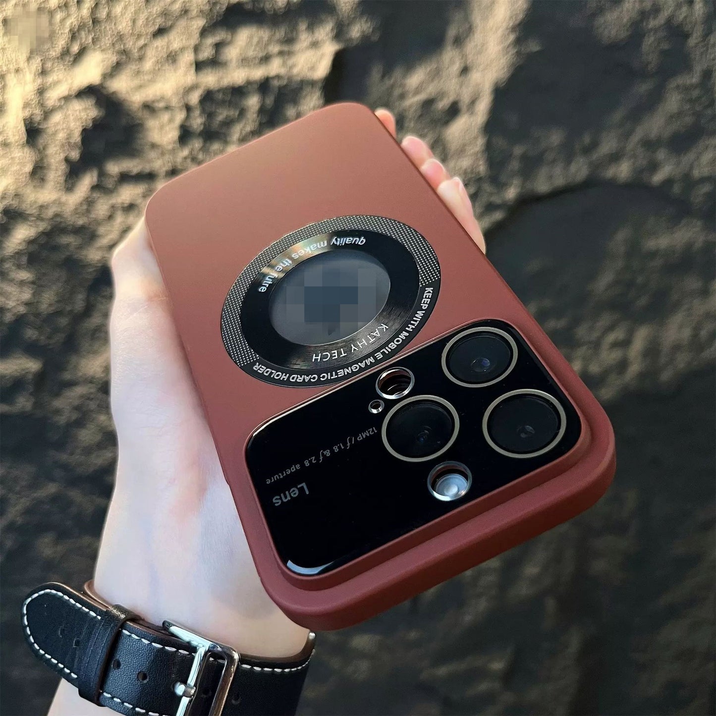 Frostat, falltåligt iPhone-skal – Magnetiskt sugrör