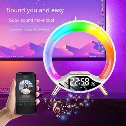 O Light 3-in-1 Wireless Charger, Bluetooth Speaker & Night Lamp