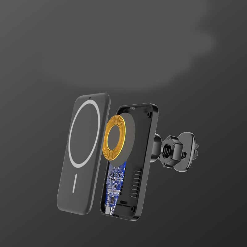 Car Magnetic Wireless Charger & Navigation Holder – 15W Fast Charging