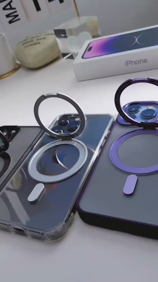 iPhone-Transparent Fulcrum Protective Phone Case